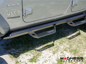 Jeep Wrangler JL Nerf Bar - NFB Predator Pro Step System - N-Fab - Textured Black